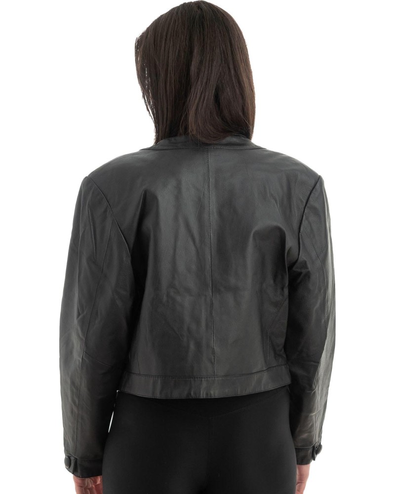 Γνήσιο Γυναικέιο Δερμάτινο Μπουφάν - H70