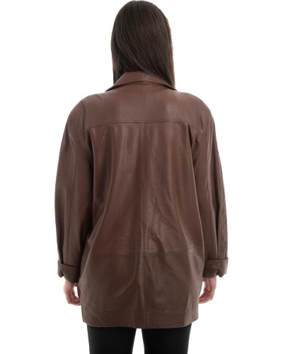 Γνήσιο Γυναικέιο Δερμάτινο Σακάκι - H71