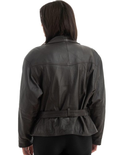 Γνήσιο Γυναικέιο Δερμάτινο Μπουφάν - H73