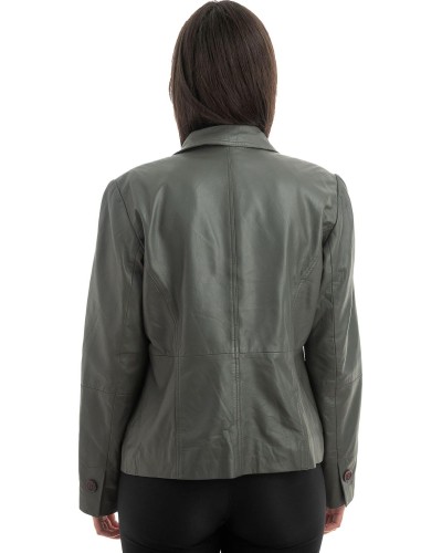 Γνήσιο Γυναικέιο Δερμάτινο Σακάκι - H74