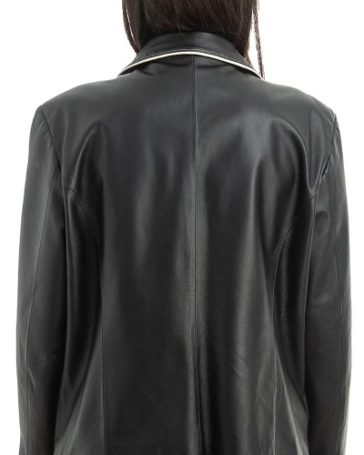 Γνήσιο Γυναικέιο Δερμάτινο Μπουφάν - H78