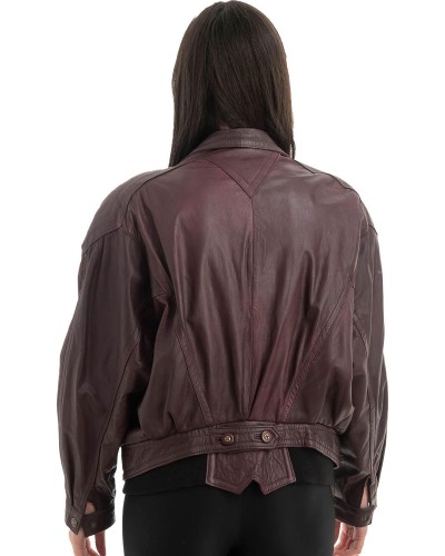 Γνήσιο Γυναικέιο Δερμάτινο Μπουφάν - H81