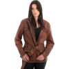 Γνήσιο Γυναικέιο Δερμάτινο Μπουφάν - H82