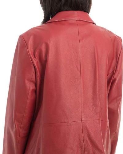 Γνήσιο Γυναικέιο Δερμάτινο Σακάκι - H83