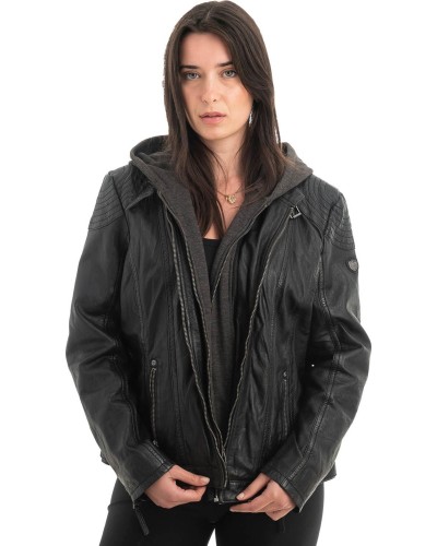 Γνήσιο Γυναικέιο Δερμάτινο Μπουφάν - H84