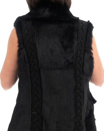 Γνήσια Γυναικεία Φυσική Γούνα Γιλέκο - H759