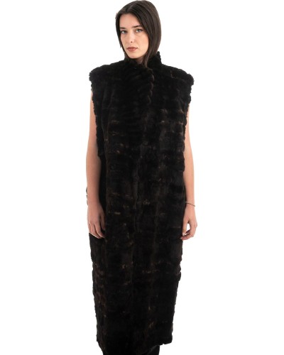 Γνήσια Γυναικεία Φυσική Γούνα Γιλέκο - H784