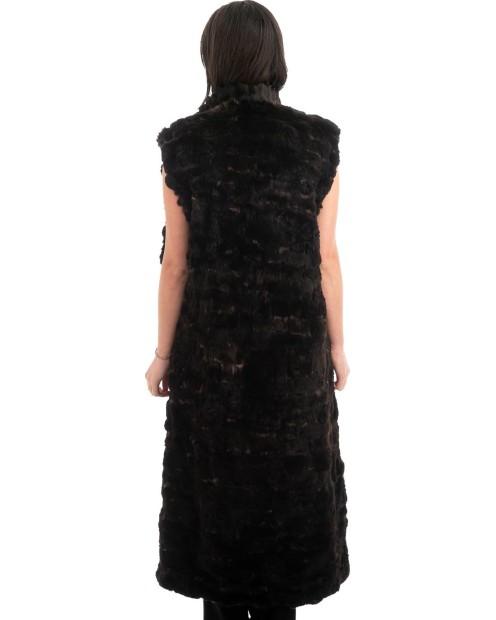 Γνήσια Γυναικεία Φυσική Γούνα Γιλέκο - H784