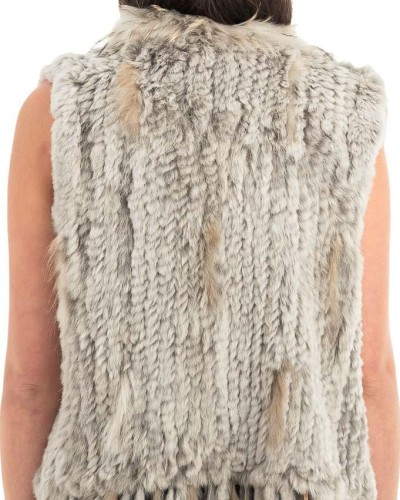 Γνήσια Γυναικεία Φυσική Γούνα Γιλέκο - H845
