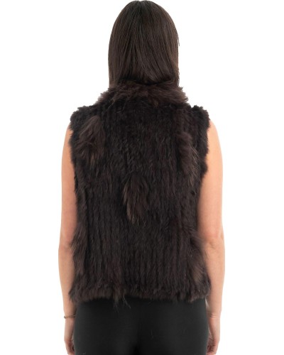 Γνήσια Γυναικεία Φυσική Γούνα Γιλέκο - H853