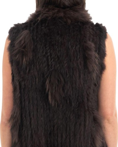 Γνήσια Γυναικεία Φυσική Γούνα Γιλέκο - H853