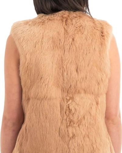 Γνήσια Γυναικεία Φυσική Γούνα Γιλέκο - H856
