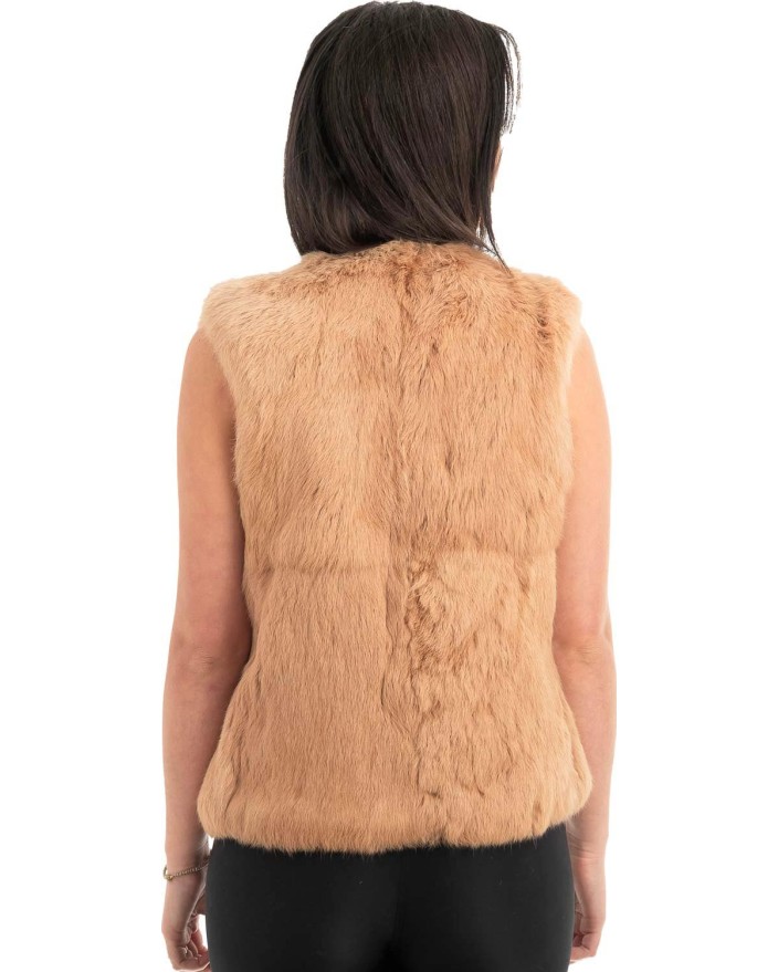 Γνήσια Γυναικεία Φυσική Γούνα Γιλέκο - H856