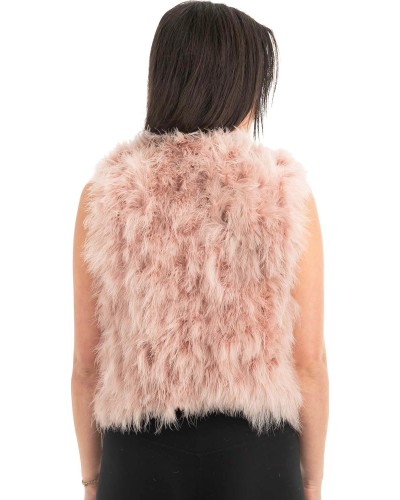 Γνήσια Γυναικεία Φυσική Γούνα Γιλέκο - H866