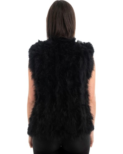 Γνήσια Γυναικεία Φυσική Γούνα Γιλέκο - H868