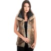 Γνήσια Γυναικεία Φυσική Γούνα Γιλέκο - H869