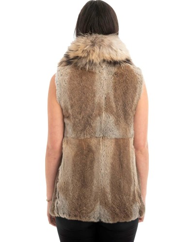 Γνήσια Γυναικεία Φυσική Γούνα Γιλέκο - H869