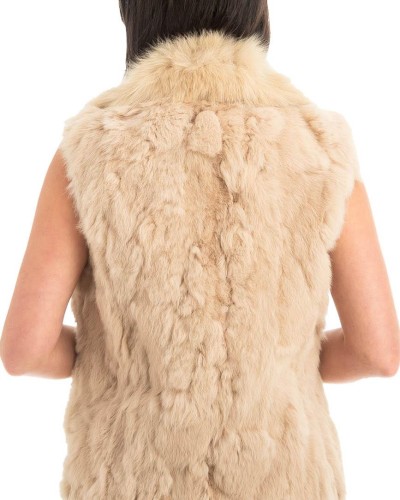 Γνήσια Γυναικεία Φυσική Γούνα Γιλέκο - H874