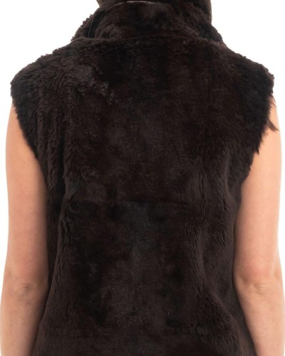 Γνήσια Γυναικεία Φυσική Γούνα Γιλέκο - H879