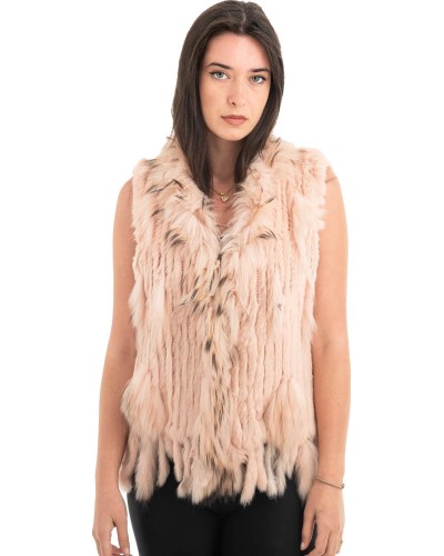 Γνήσια Γυναικεία Φυσική Γούνα Γιλέκο - H888