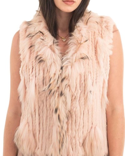 Γνήσια Γυναικεία Φυσική Γούνα Γιλέκο - H888