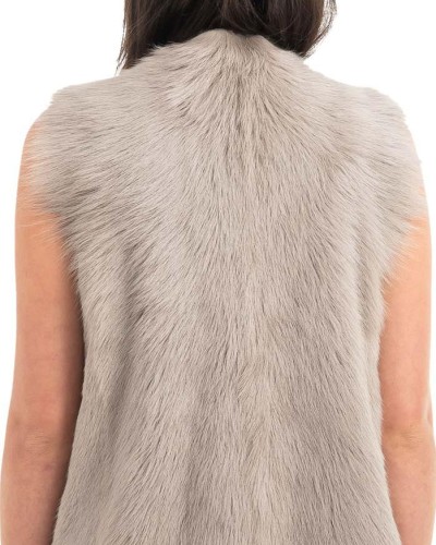 Γνήσια Γυναικεία Φυσική Γούνα Γιλέκο - H890