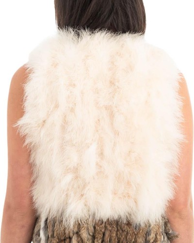 Γνήσια Γυναικεία Φυσική Γούνα Γιλέκο - H903