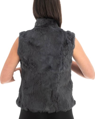 Γνήσια Γυναικεία Φυσική Γούνα Γιλέκο - H904