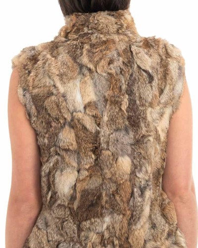 Γνήσια Γυναικεία Φυσική Γούνα Γιλέκο - H905