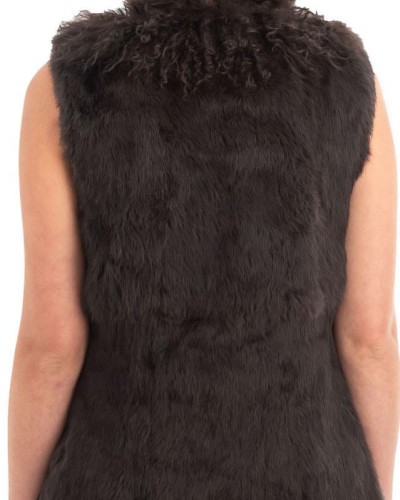 Γνήσια Γυναικεία Φυσική Γούνα Γιλέκο - H917