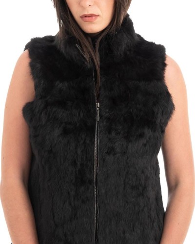 Γνήσια Γυναικεία Φυσική Γούνα Γιλέκο - H978