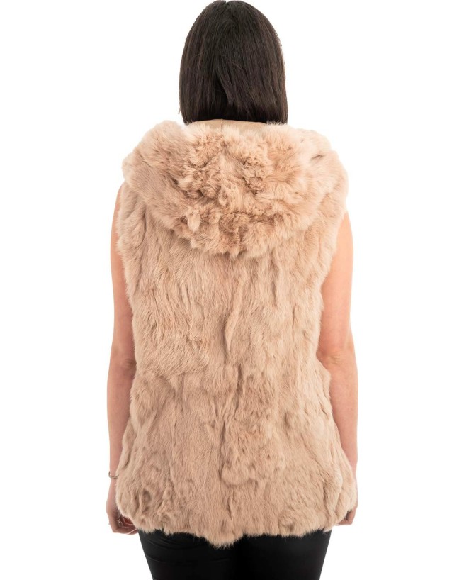 Γνήσια Γυναικεία Φυσική Γούνα Γιλέκο - H980