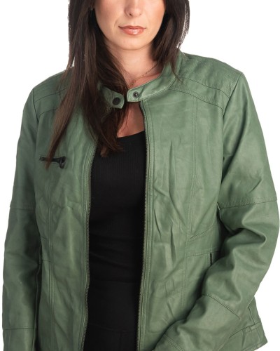 Δερμάτινο γυναικείο μπουφάν - K258