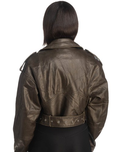 Δερμάτινο γυναικείο μπουφάν - K260