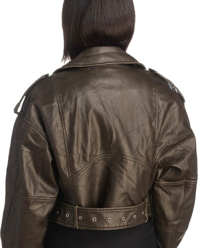 Δερμάτινο γυναικείο μπουφάν - K260