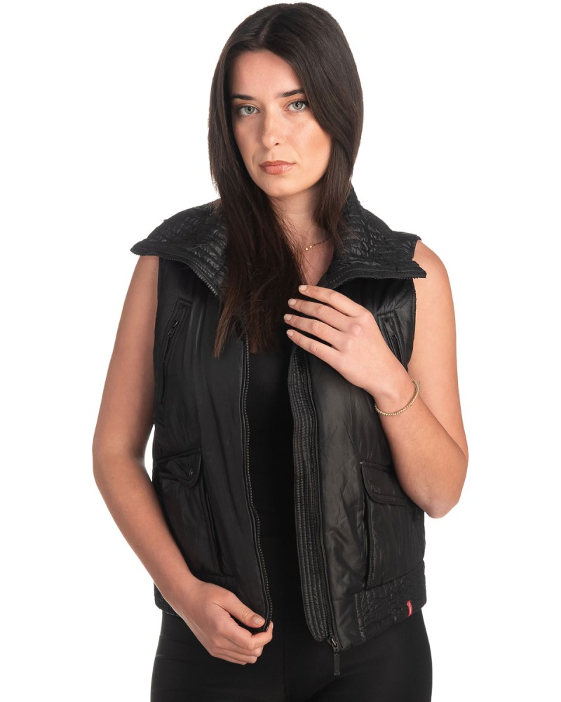 Γυναικείο Επώνυμο Μπουφάν Γιλέκο - K262