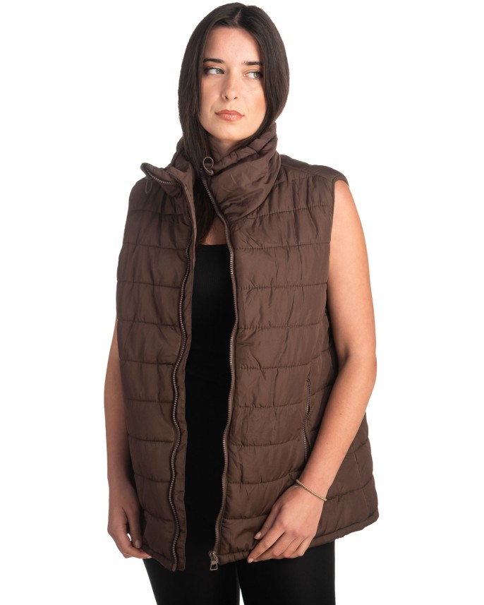 Γυναικείο Επώνυμο Μπουφάν Γιλέκο - K264