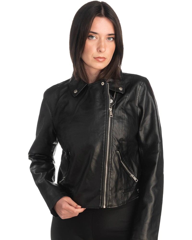 Δερμάτινο γυναικείο μπουφάν - K271