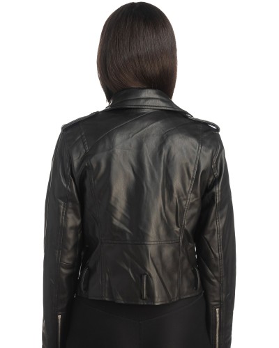 Δερμάτινο γυναικείο μπουφάν - K321