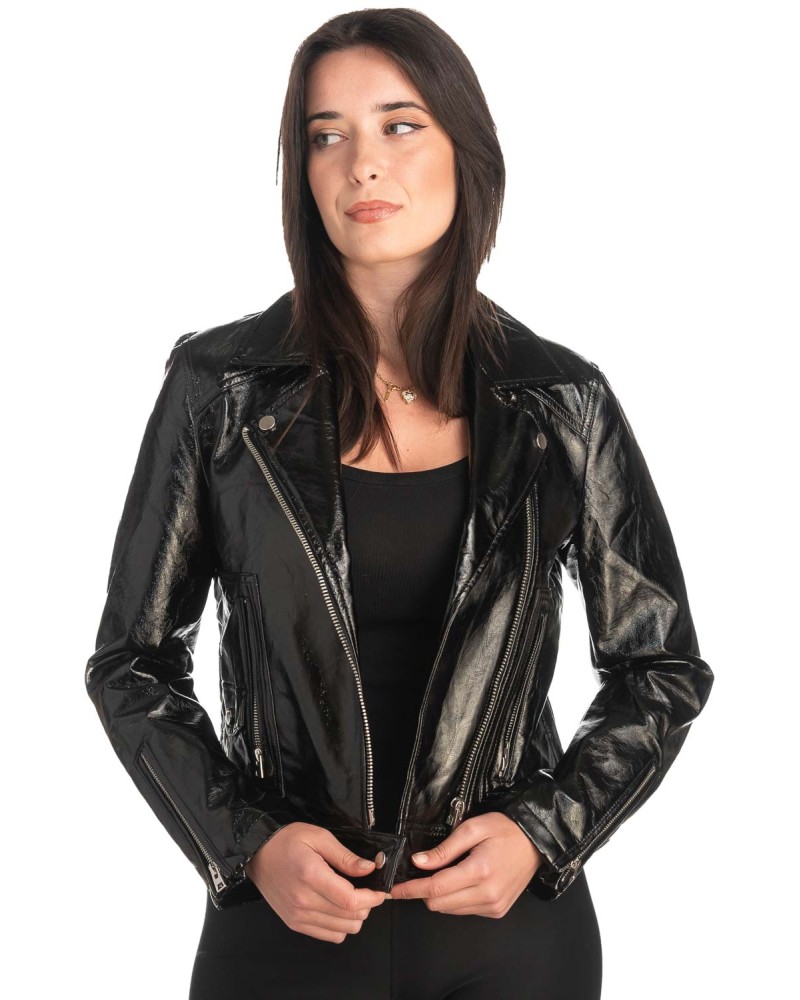 Δερμάτινο γυναικείο μπουφάν - K344