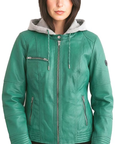 Δερμάτινο γυναικείο μπουφάν - K349