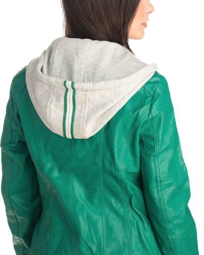 Δερμάτινο γυναικείο μπουφάν - K349