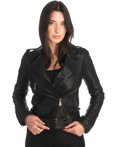 Δερμάτινο γυναικείο μπουφάν - K353