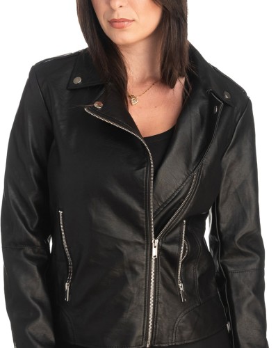 Δερμάτινο γυναικείο μπουφάν - K379