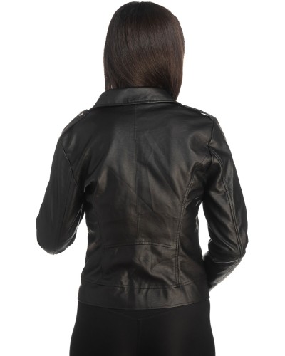 Δερμάτινο γυναικείο μπουφάν - K379