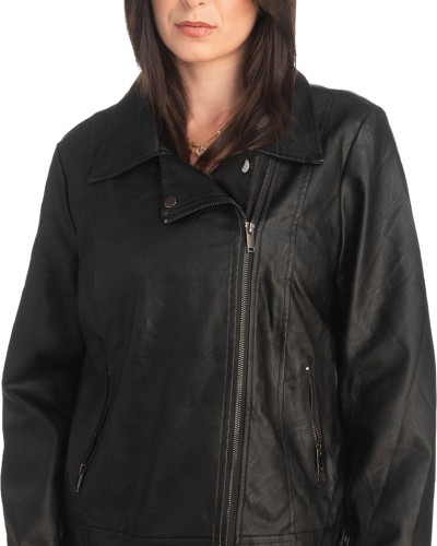 Δερμάτινο γυναικείο μπουφάν - K385