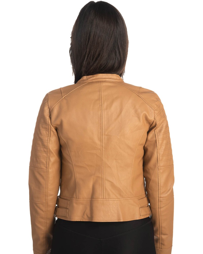 Δερμάτινο γυναικείο μπουφάν - K786