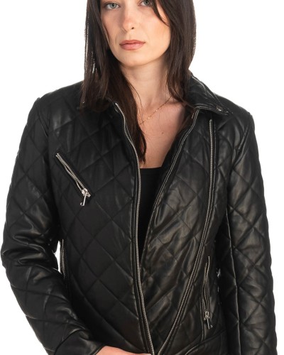 Δερμάτινο γυναικείο μπουφάν - K845