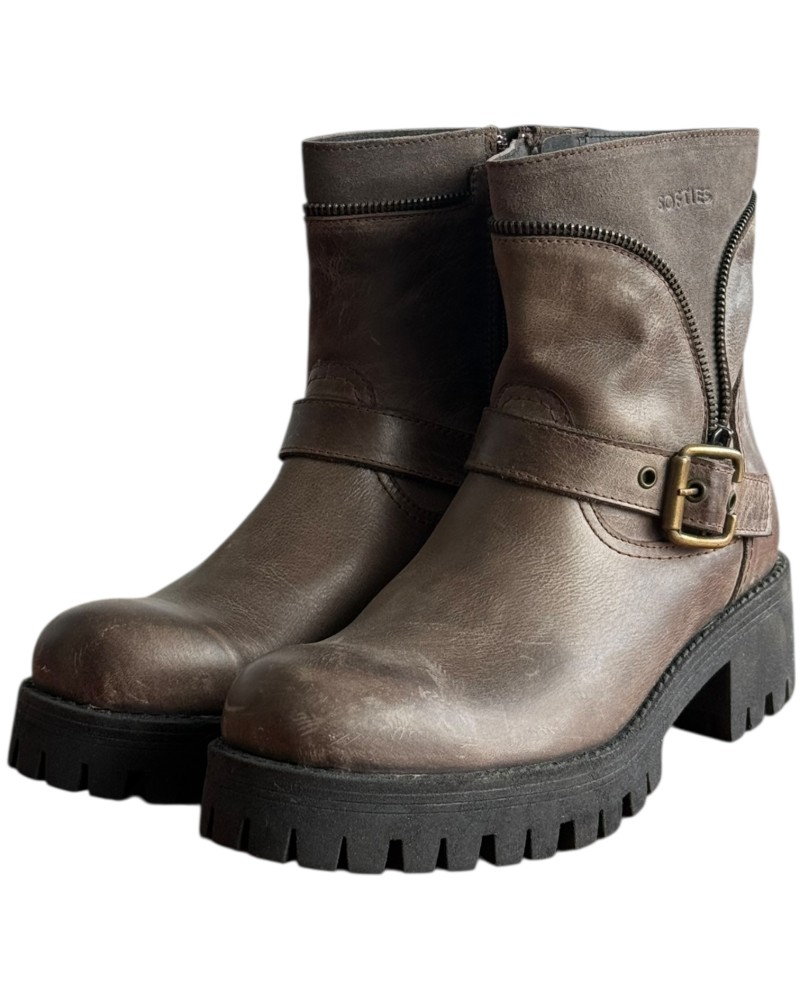 Δερμάτινο Γυναικείo Μποτάκι - M177