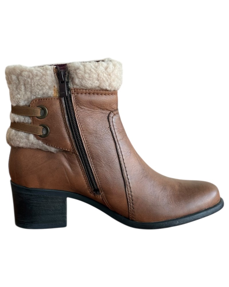 Δερμάτινο Γυναικείo Μποτάκι - M273